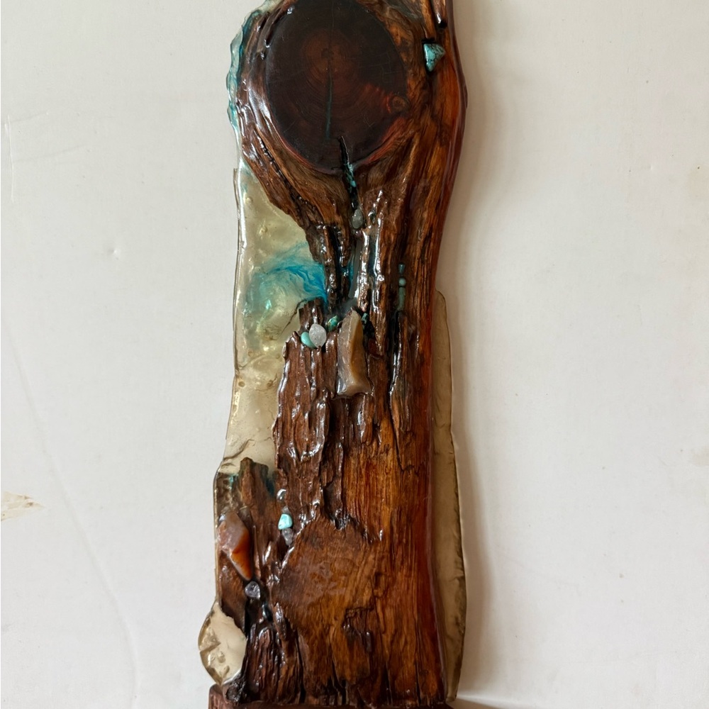Rustic Wood and Resin Wall Art